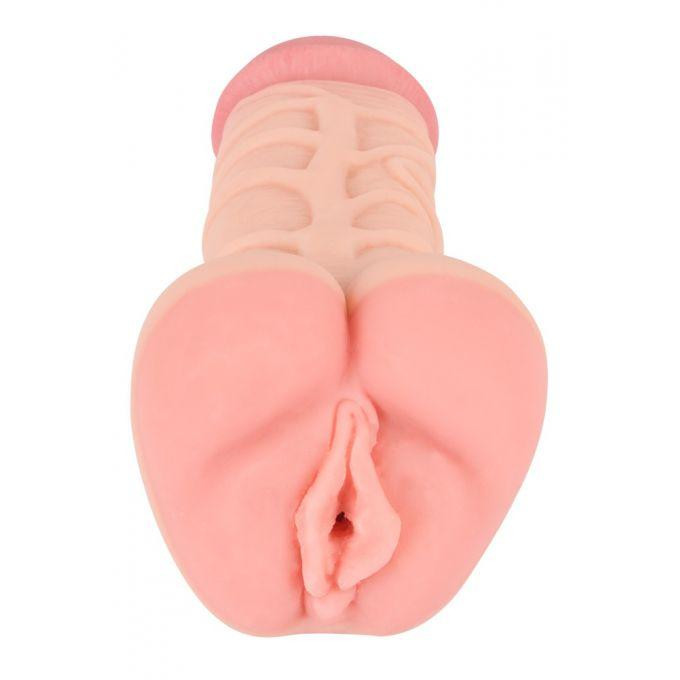 Мастурбатор-насадка 2 IN 1 Nature Skin Extension + Masturbator (Вагина) Sex Aura Киев - изображение 8