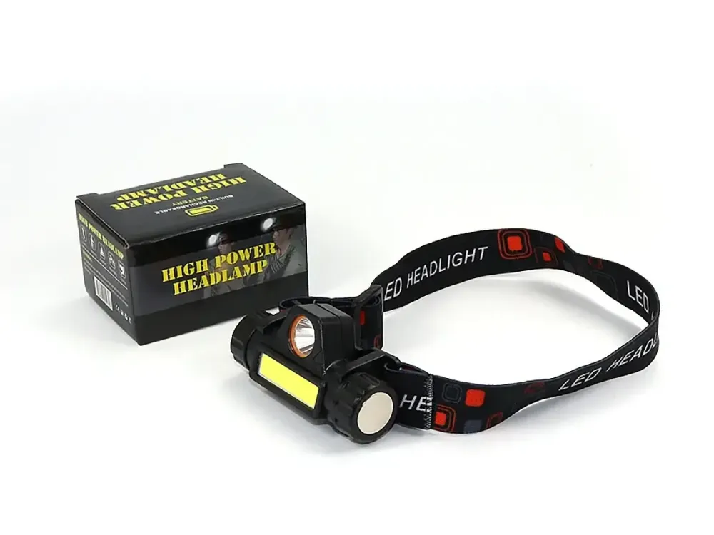 Універсальний ліхтар Bailong BL-8101-XPE+COB налобний і ручний, потужний світлодіодний для туризму та роботи Одеса - фото 2