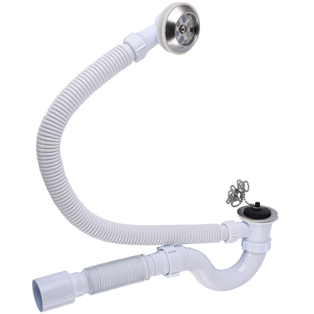 Сифон гнучкий для ванни ″Хвиля″ В0110 SOLOPLAST (000027830) Київ - фото 1