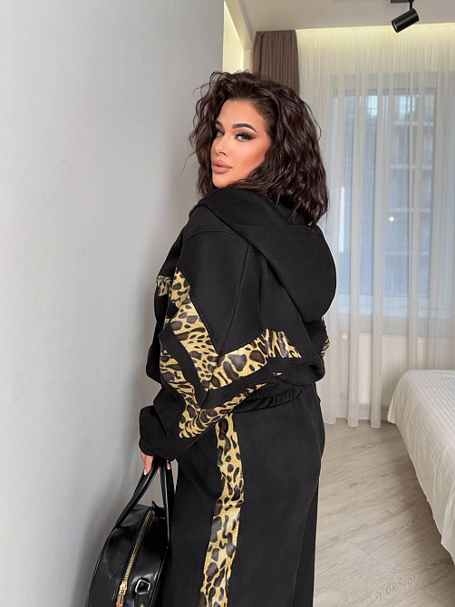 Жіночий стильний повсякденний костюм двійка замша на дайвінгу Одеса - фото 2