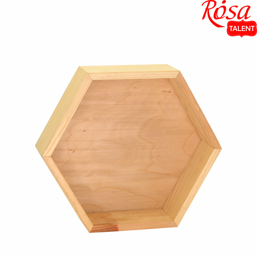 Дерев'яна декоративна поличка Сота 23×27×8см ROSA Talent Київ - фото 1