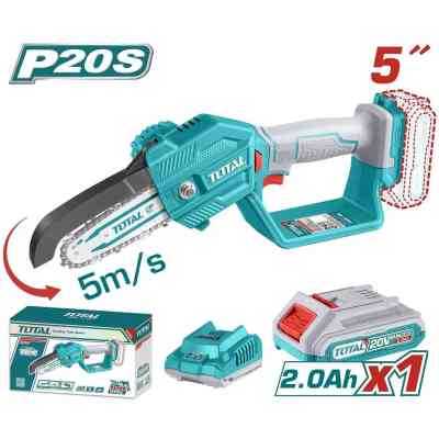 Цепная пила Total TGSLI20581 мини, акум., 20В, 2Ah, шина 13см (TGSLI20581) Винница