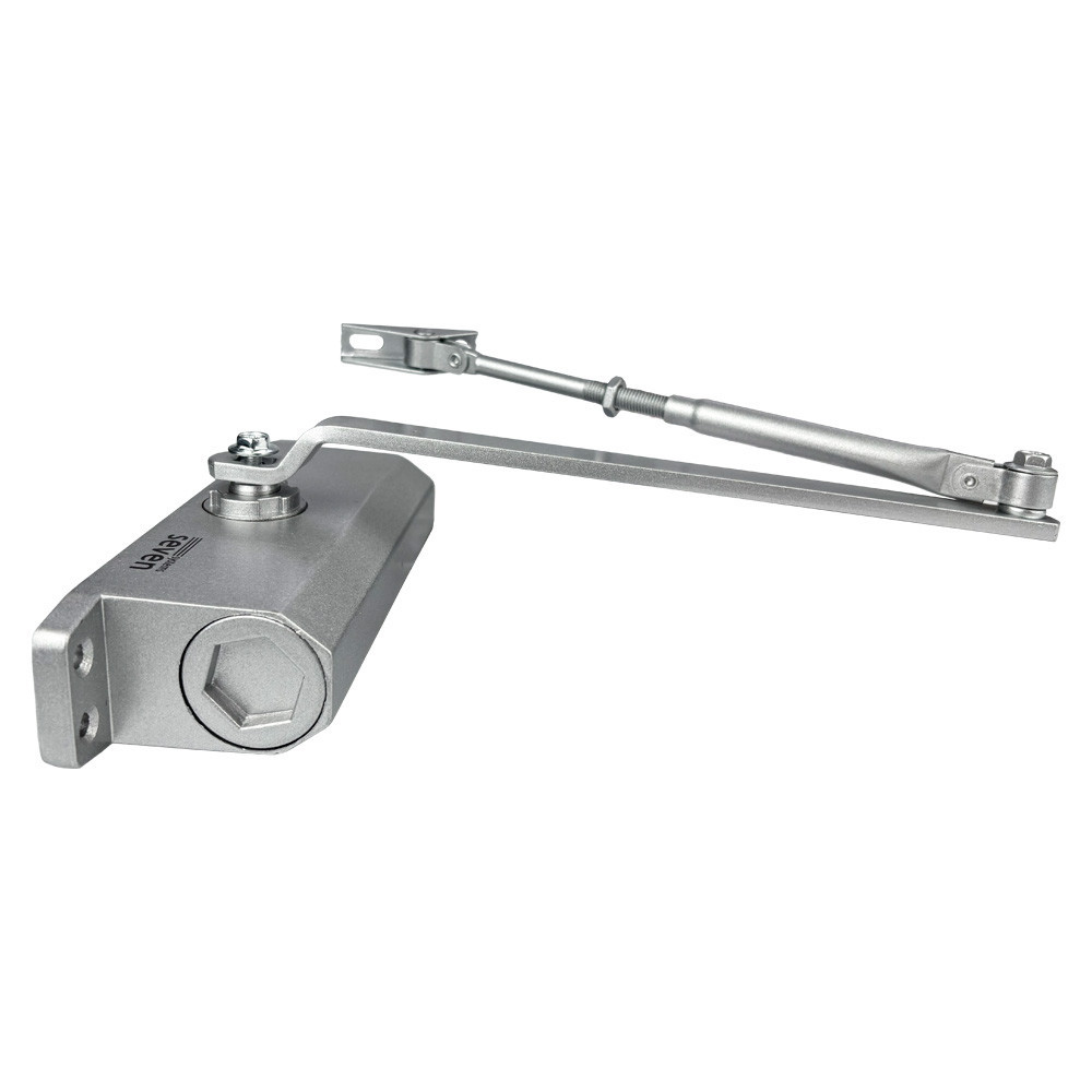 Дотягувач дверей з механізмом фіксації від 45 до 75 кг SEVEN DC-7743HP silver Київ - фото 8