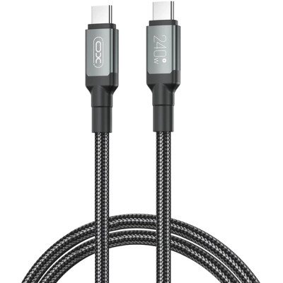 Дата кабель USB-C to USB-C NBQ264A-CC black XO (NB-Q264A-CC.black) Вінниця - фото 1