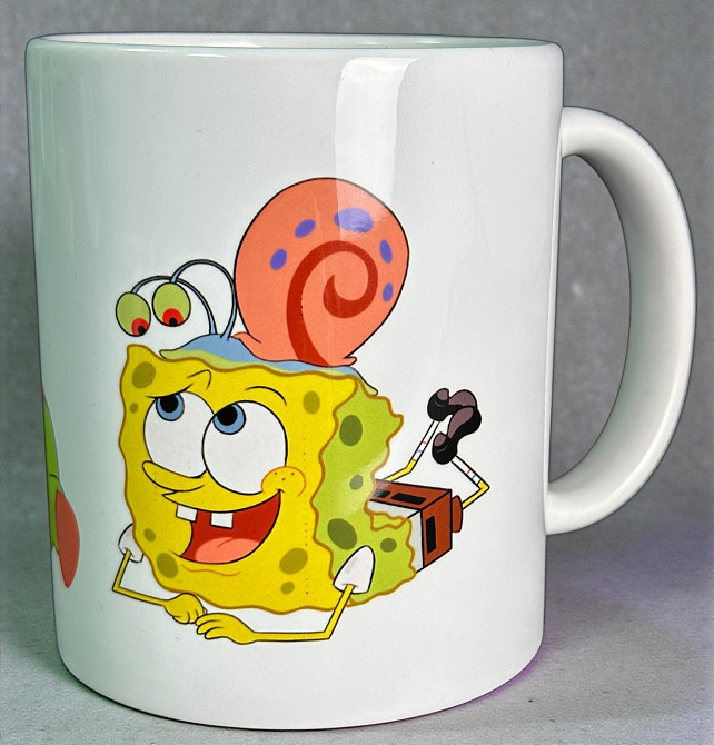 Керамічна чашка з губкой бобом та патріком Городище - фото 1