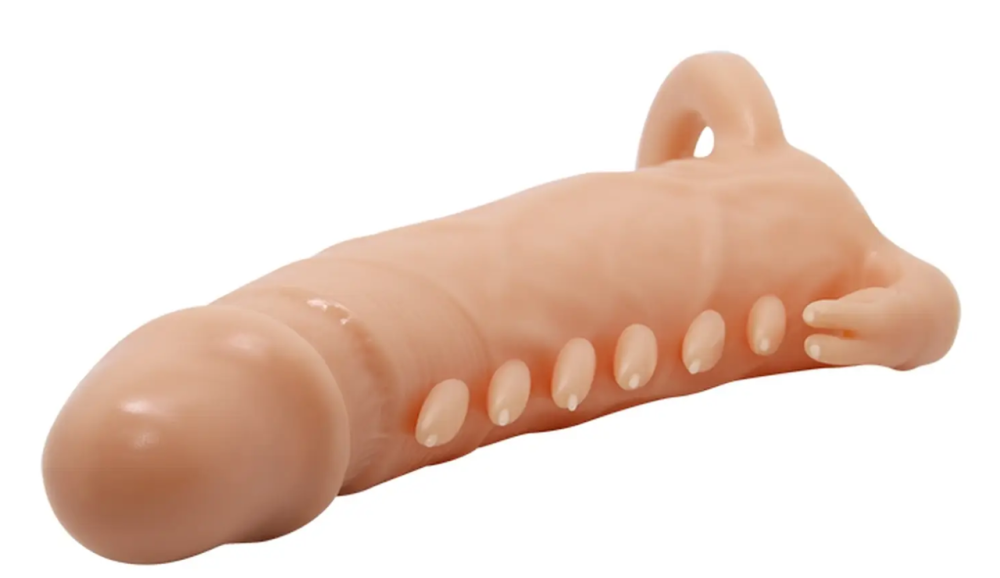 Удлиняющая насадка (удлиняет на 4 см) PREETTY LOVE - Penis Sleeve Emmitt Sex Aura Киев - изображение 7