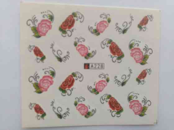 Водные наклейки для ногтей А228 Киев