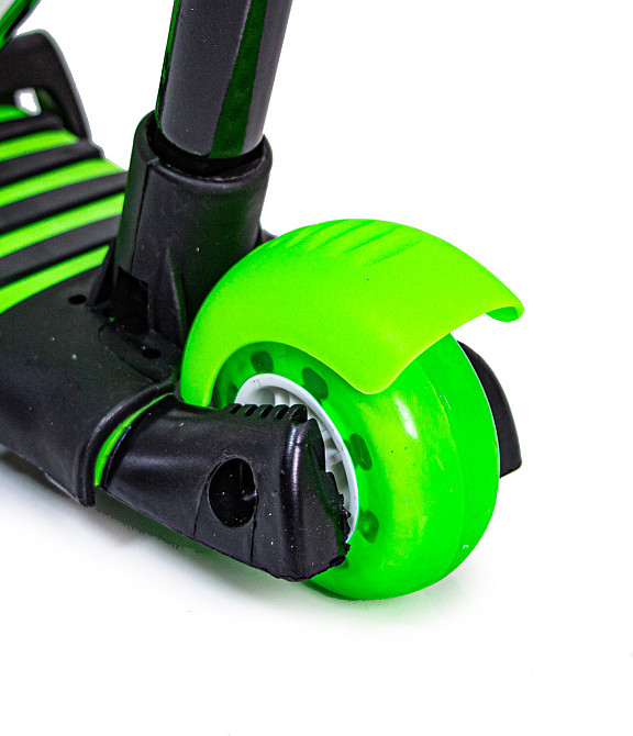 Детский самокат 5 в 1 с защитным бортиком. Салатовый Одесса - изображение 3