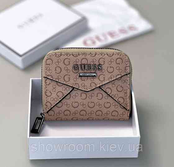 Женский маленький кошелек Guess (7595-1) beige Киев