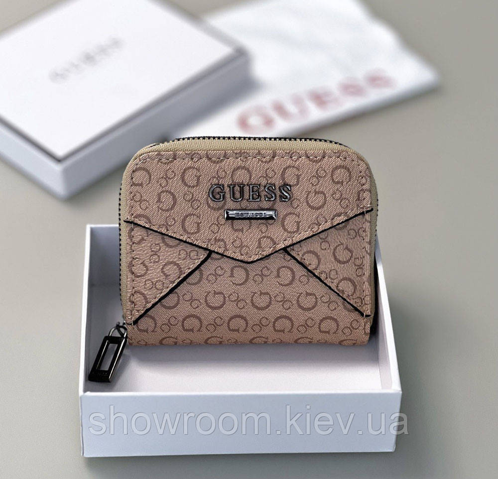 Женский маленький кошелек Guess (7595-1) beige Киев - изображение 1