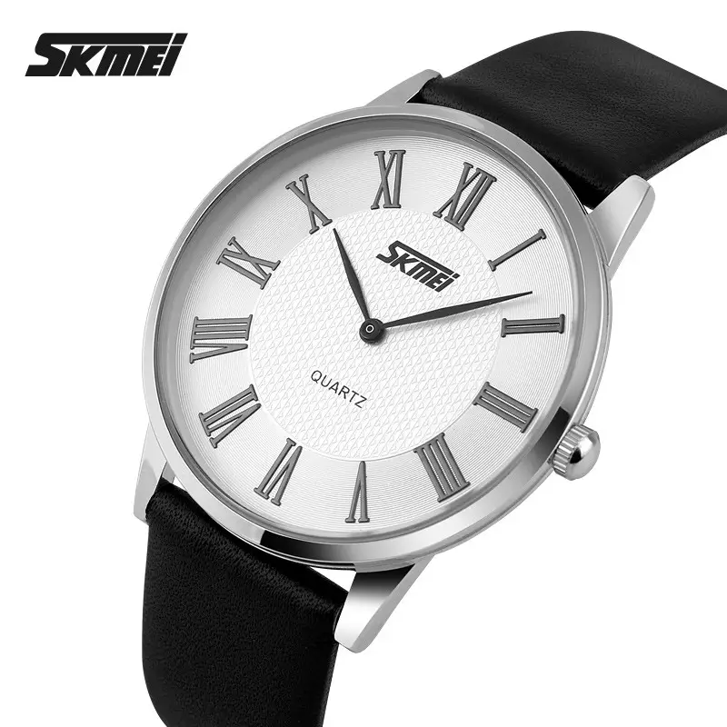 Чоловічий годинник Skmei 9092 Rome (Сріблястий з білим циферблатом) Київ - фото 2