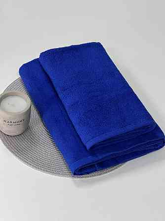 Рушник махровий Ideal Textile 50х90 см щільний з коротким ворсом 450 г/м2 Синій Чернівці
