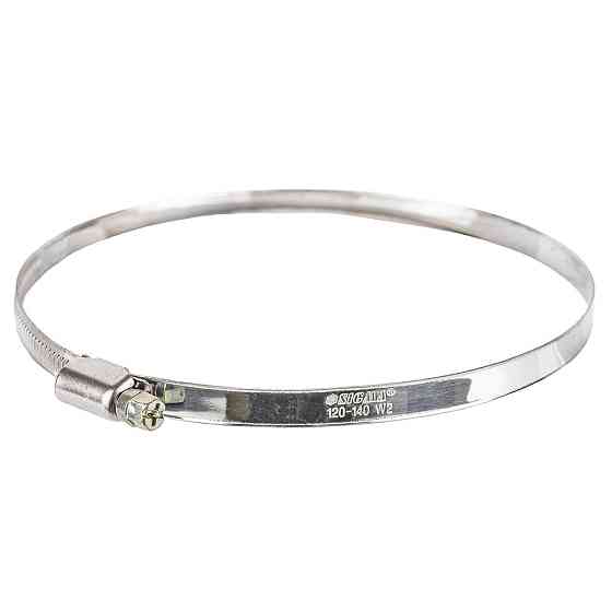 Хомут черв'ячний неіржавкий 9 мм D120-140 мм 10 шт SIGMA (2510201) Київ