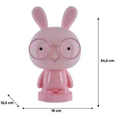 Нічник Kite Світильник LED з акумулятором Bunny, рожевий (K24-490-1-2) Вінниця