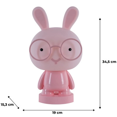 Ночник Kite Светильник LED с аккумулятором Bunny, розовый (K24-490-1-2) Винница - изображение 6
