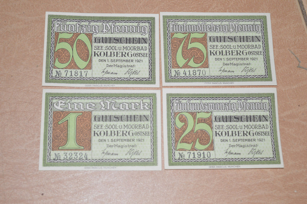 Німеччина. Нотгельд. 1 марка 25,50,75 Pf 1921 року ( 1 ) Полтава - фото 1