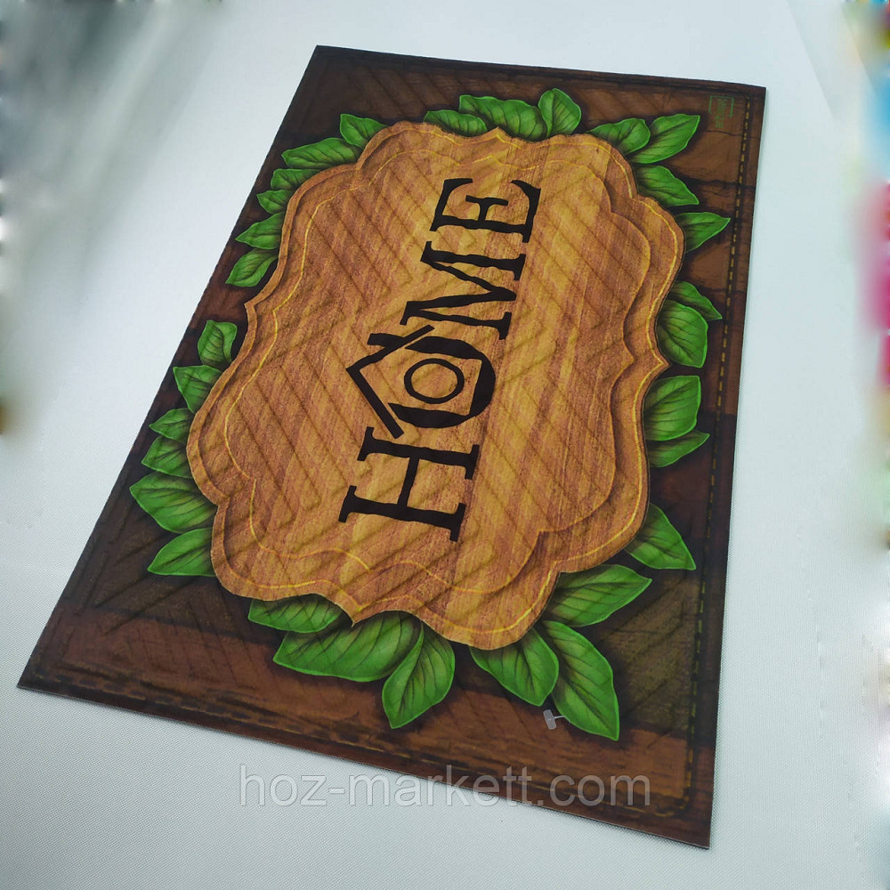 Коврик 60 х 40 см прорезиненный в прихожую с ворсом НОМЕ Харьков - изображение 4