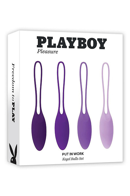 Набор тренажеров Кегеля Evolved Playboy Put In Work 4 вагинальных яйца, фиолетовый Sex Aura Киев - изображение 10