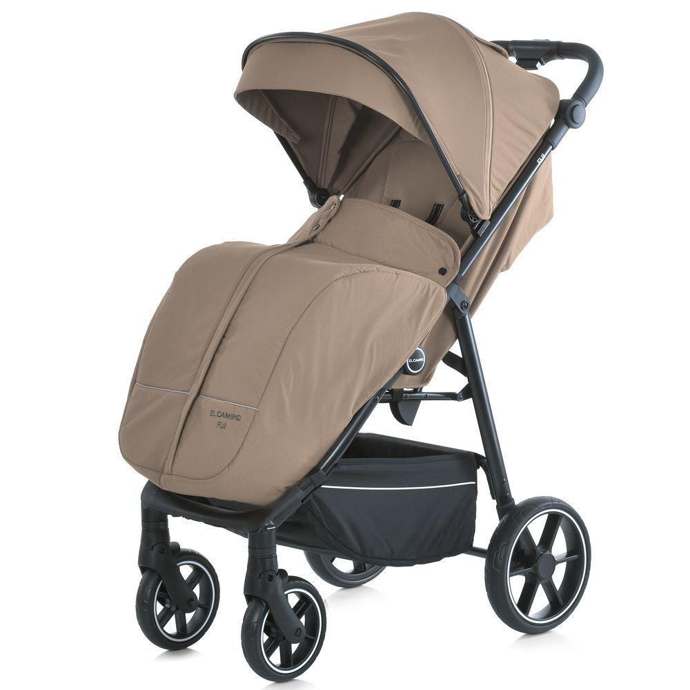 Коляска дитяча прогулянкова El Camino з москітною сіткою та чохлом на ніжки Бежева (ME 1113-2) Чернигов - изображение 3