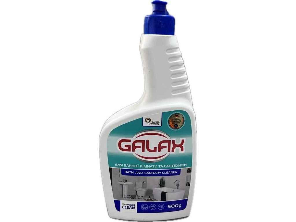 Засіб для чищення ванних кімнат та сантехніки 500мл запаска ТМ GALAX Київ - фото 1