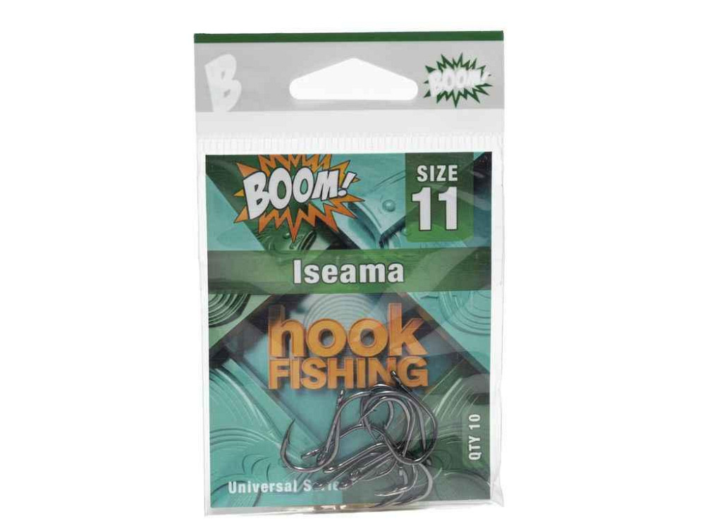 Крючок для мирной рыбы Iseama No11 (10 шт/уп) (BN) ТМ BOOM Киев - изображение 1
