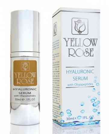 Сыворотка с гиалуроновой кислотой и олигопептидами Hyaluronic serum with oligopeptides Yellow Rose 30 мл Днепр