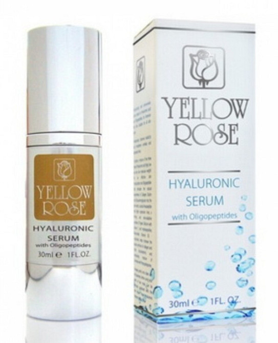 Сироватка з гіалуроновою кислотою та олігопептидами Hyaluronic serum with oligopeptides Yellow Rose 30 мл Дніпро - фото 1