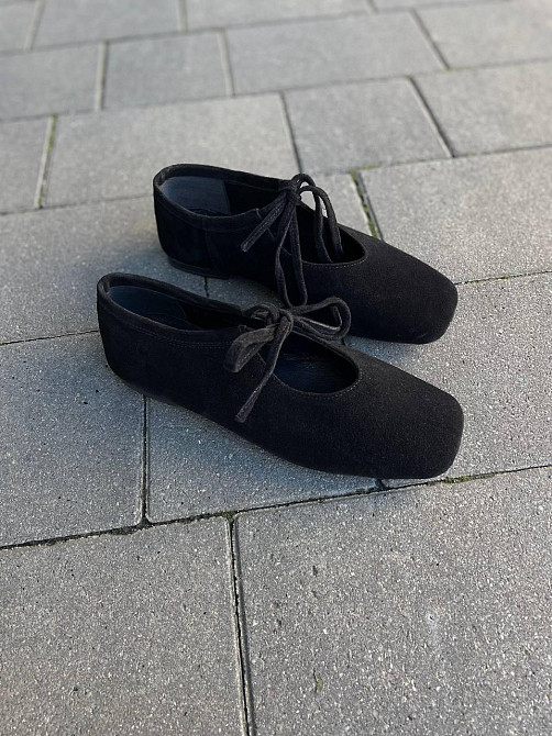 SEE SEVEN Балетки жіночі SEE SEVEN 1770 чорні (весна-осінь, замша натуральна) (5930) Коломыя - изображение 8