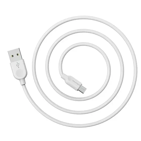 Кабель USB - micro USB 2 м, 2.4 А, ПВХ, прямі роз'єми, Borofone BX14 LinkJet, максимальний струм 2.4 Київ