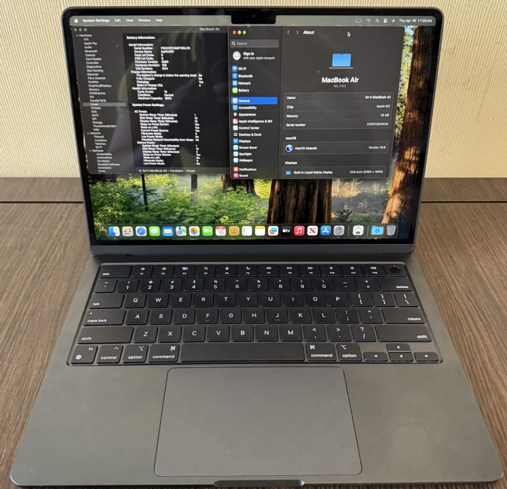 Ідеал!Macbook Air 13” M2 16/256Gb акб:100% Midnight. Харків - фото 5