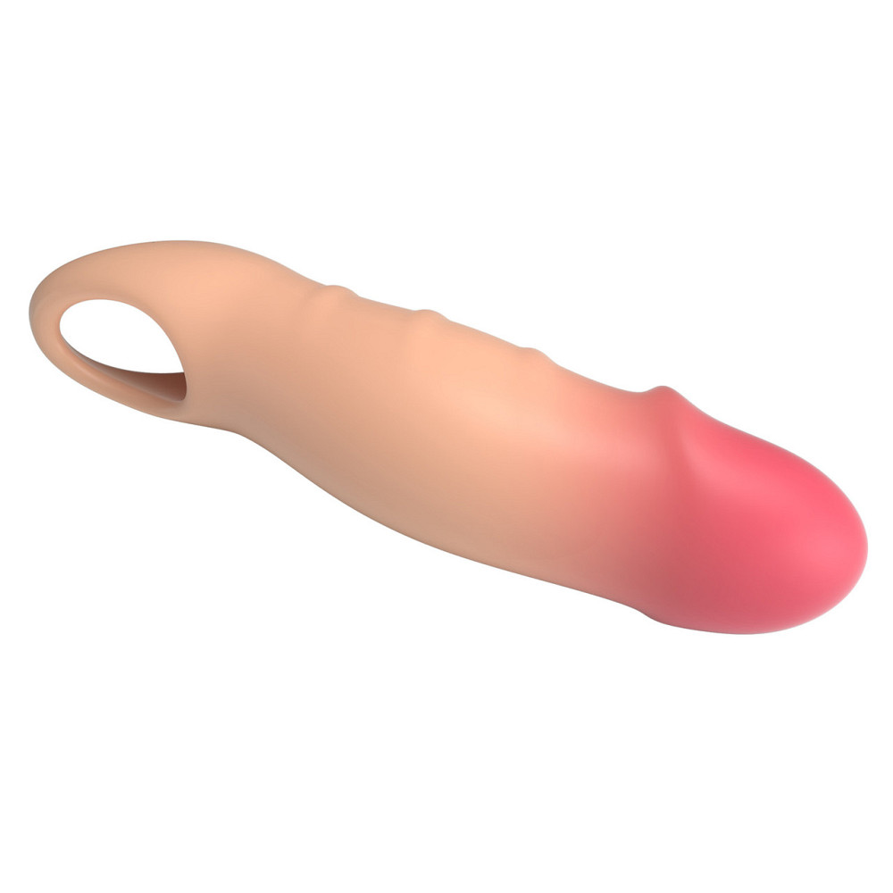 Насадка-подовжувач на пеніс PRETTY LOVE Damell Penis Sleeve, TPE, тілесний колір Sex Aura Київ - фото 10