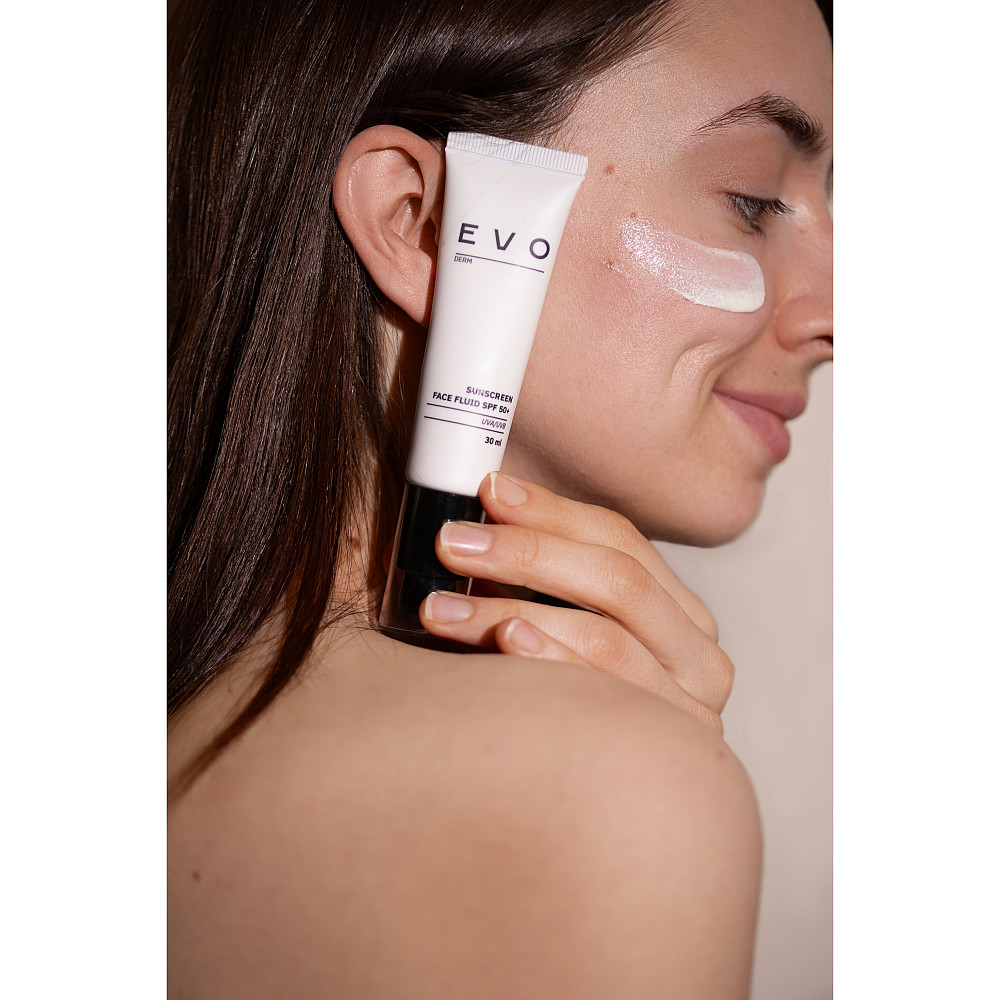 Солнцезащитный флюид для лица SPF 50 EVO derm 30 мл Киев - изображение 7
