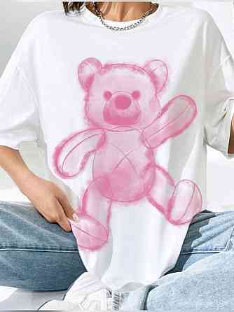 Футболка женская с принтом  42 Белая 2664081974 Днепр