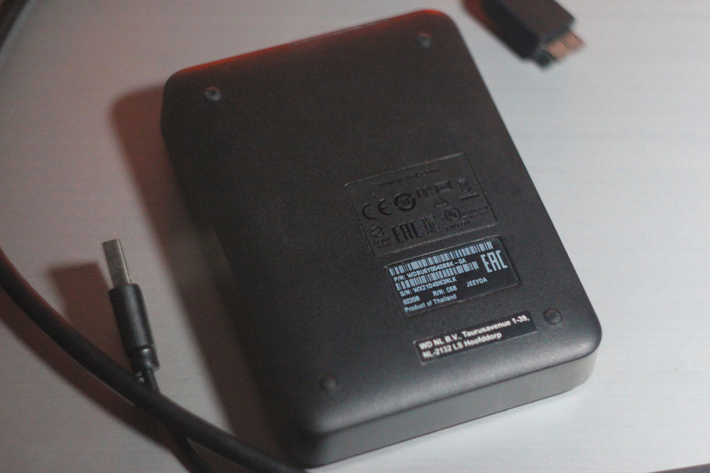 Внешний HDD 4.0Tb USB 3.0 диск Western Digital Elements Portable 2.5