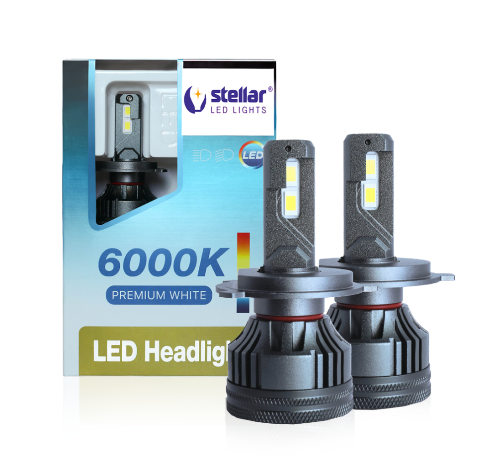 LED автолампи H4 STELLAR M65 Pro 65W 6000K 12–30V CANBUS EMC (комплект 2 шт.) Вінниця - фото 2