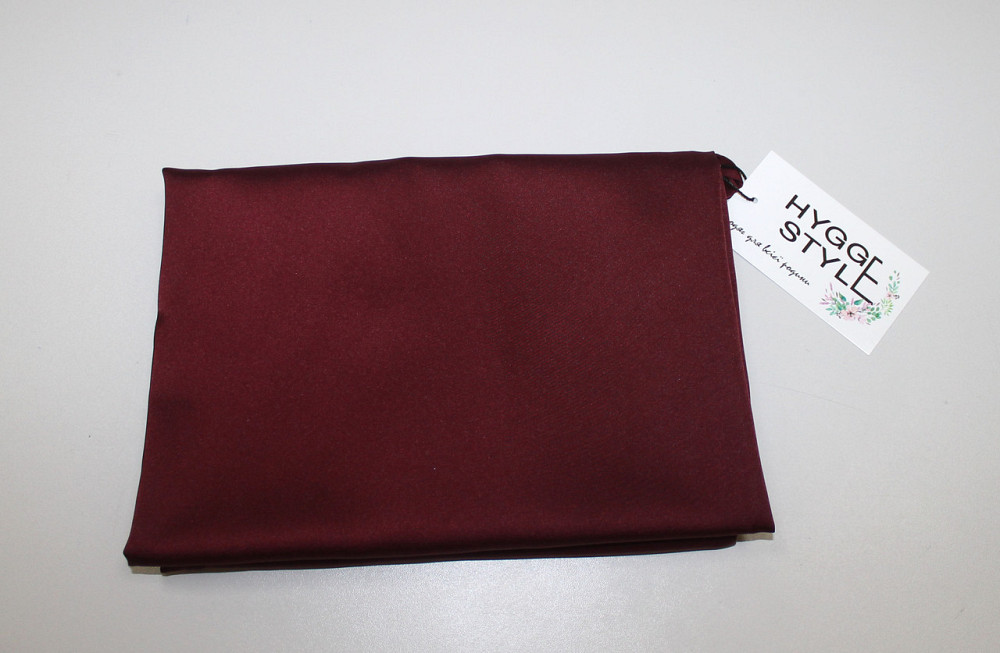 Жіноча нічна шовкова сорочка на регульованих бретельках Бордовий 3XL/4XL Харків - фото 4