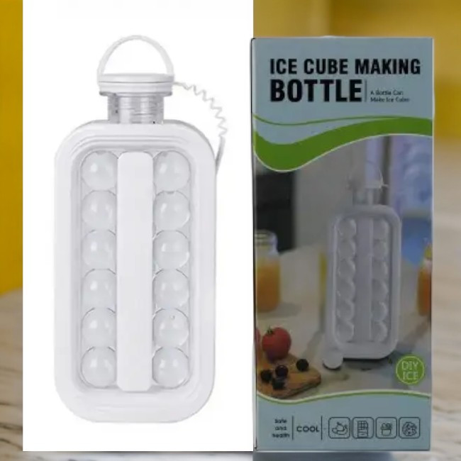 Силиконовая форма для льда на 17 шариков ICE CUBE TRAY / Переносная бутылка для льда Одесса - изображение 4