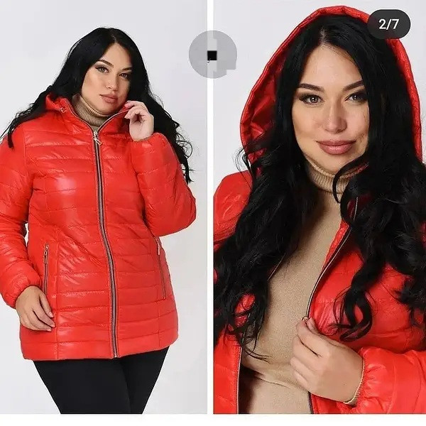 Жіноча подовжена демісезонна куртка великих розмірів.  52-72р. Київ - фото 1