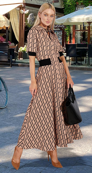 Модное платье с элементами вязки (46) Киев - изображение 3