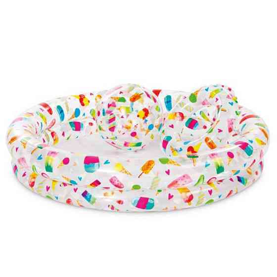 Детский надувной бассейн Сладости 59460-2 круг, мячик Винница