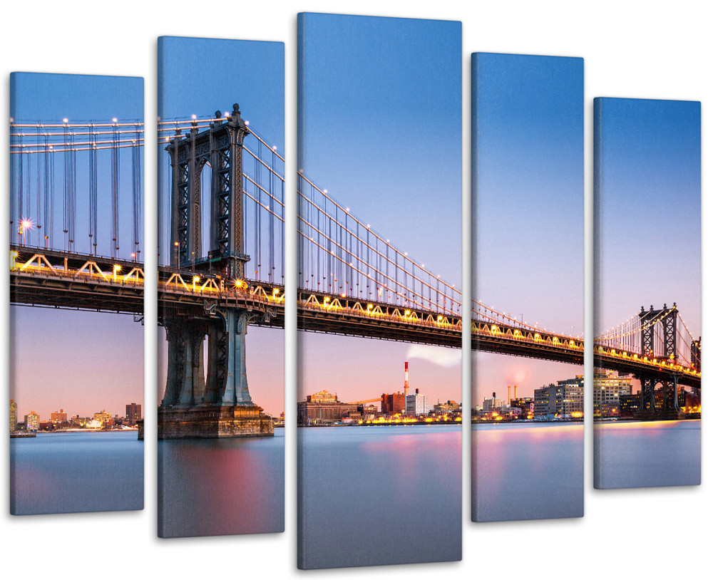 Модульная картина Мост в Ню-Йорке Art-304_5 ( 80х118см ) Киев - изображение 1