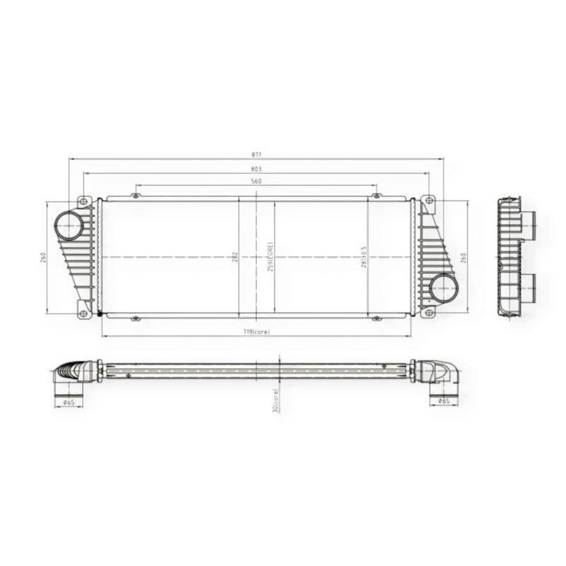 Радиатор интеркулера автомобиль Мерседес Бенз Sprinter CDI (96-06) Мукачево - изображение 1