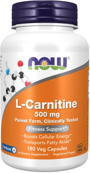 Л-Карнитин Now Foods L-Carnitine 500mg 180 капс Київ - фото 1