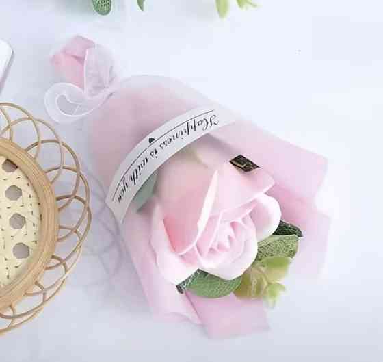 Мило-букет "Троянда" Рожевий Сміла