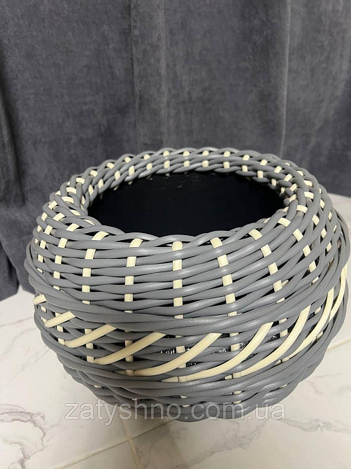Кошик із ротанга плетений різних кольорів Київ - фото 3