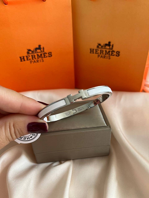 Браслет Hermes біла емаль Одеса - фото 5