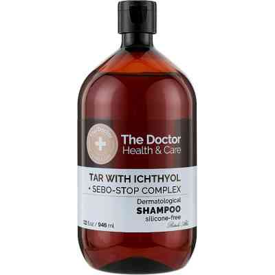 Шампунь The Doctor Health &amp; Care Tar With Ichthyol + Sebo-Stop Complex Дьогтьовий з іхтіолом 946 мл (8588006041699) Вінниця