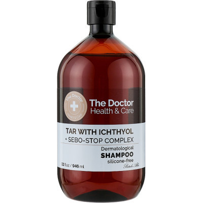 Шампунь The Doctor Health &amp; Care Tar With Ichthyol + Sebo-Stop Complex Дьогтьовий з іхтіолом 946 мл (8588006041699) Вінниця - фото 1