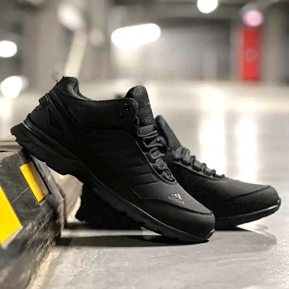 Зимові високі Кросівки Adidas GORE-TEX Чоловічі Чорні з МЕХОМ Адідас Гортекс (розміри: 41,42,43,44,45,46) Дніпро - фото 6