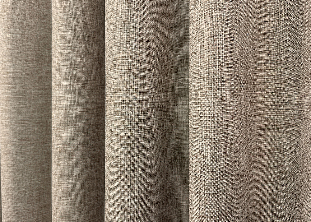 Комплект готовых штор VR-Textil Лен ALORA-TON № 1876ш Капучино 125х290см 2 шт (39-0083) Киев - изображение 7